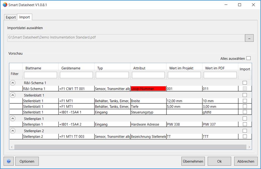 Smart Datasheet Import1